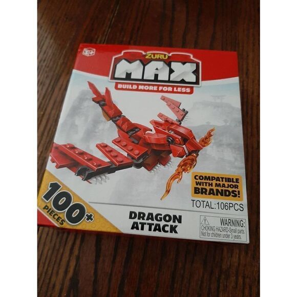 New 2 Zuru Max Building Block Sets Knight Castle Dragon Attack Compatible w Lego - Picture 2 of 5